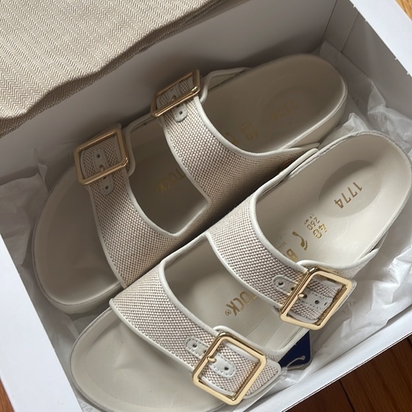 Birkenstock 1774 - Arizona leather-trimmed canvas sandals 40 - Picture 4 of 4